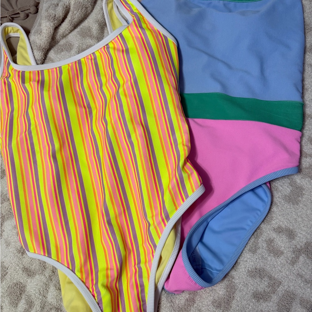 LainSnow Women's One Piece in Blue, Green, and Pink - Picture 2 of 3